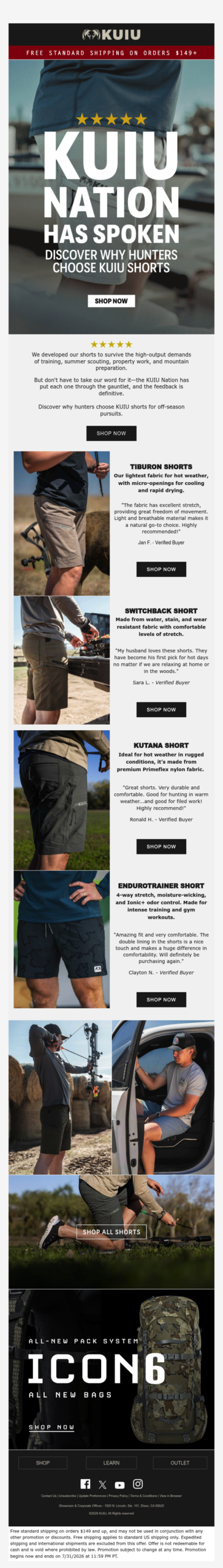 Field Tested, Hunter Approved: The Summer Technical Short Collection