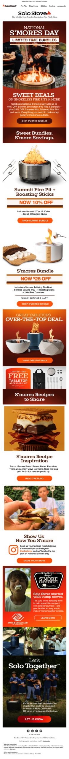 Gear up for National S’mores Day 🍫🔥