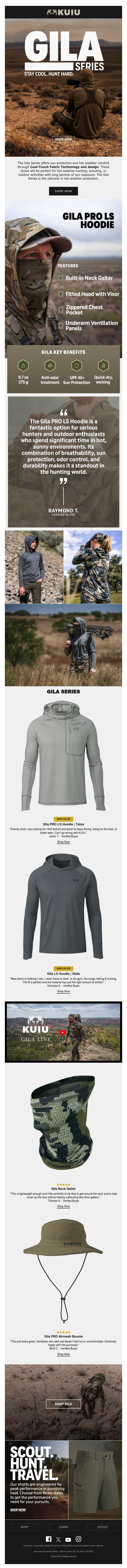 Gila Series: Stay Cool. Hunt Hard.