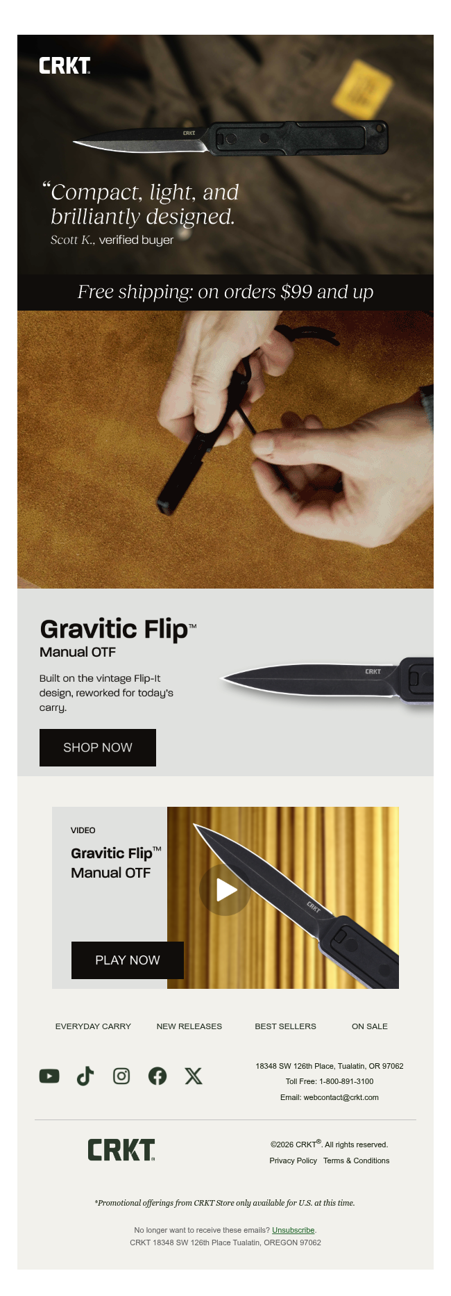 Gravitic Flip™: A different kind of OTF