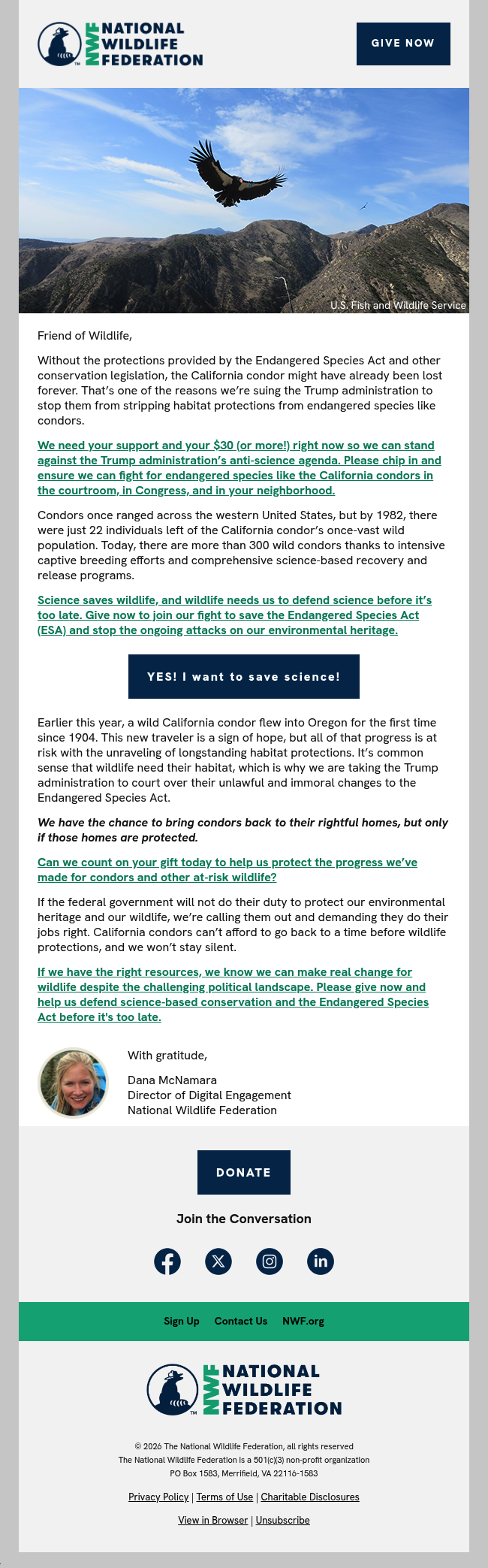 Help us save California condors and the Endangered Species Act