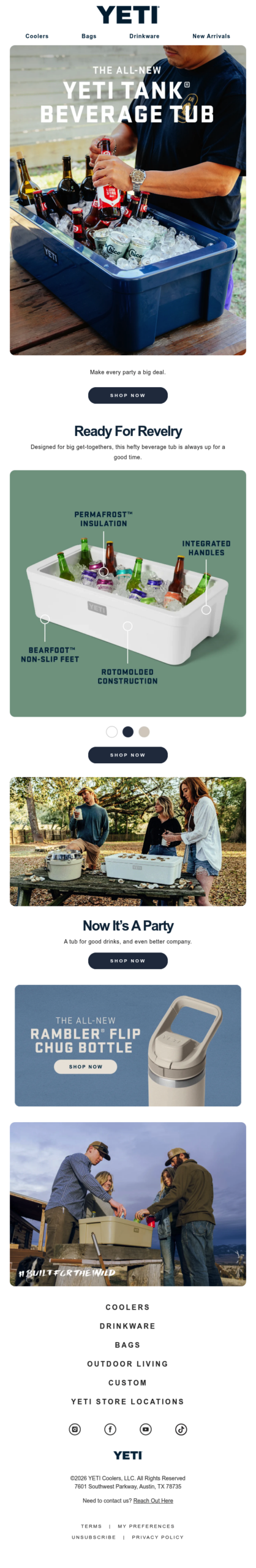 Meet The YETI Tank® Beverage Tub
