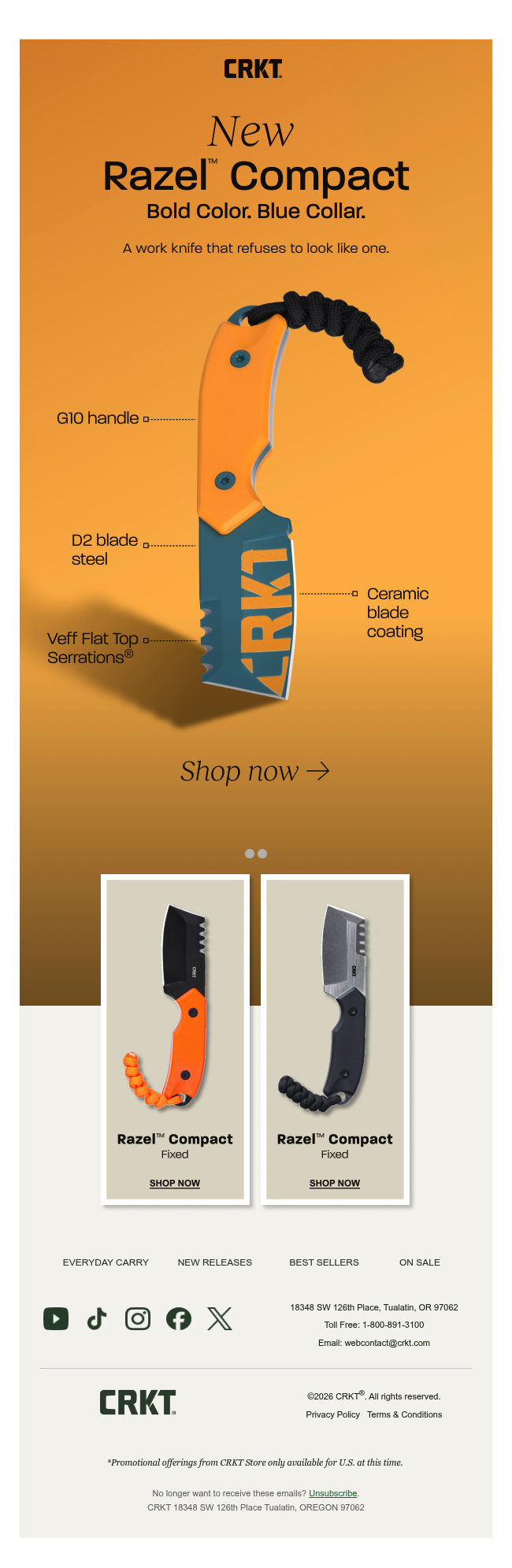 Meet the new Razel® Compact