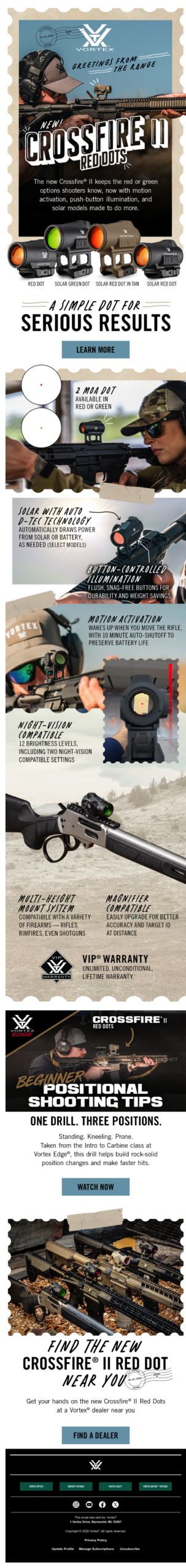 NEW Crossfire® II Red Dots