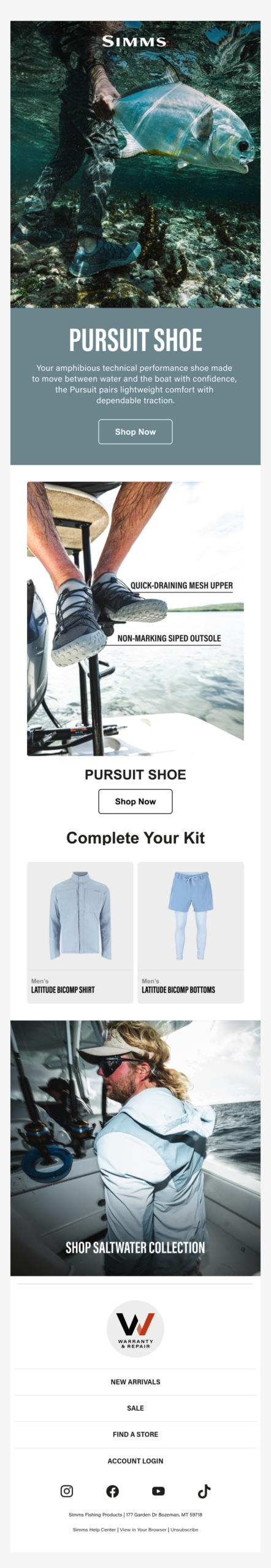 Pursuit Shoe: Fish with confidence
