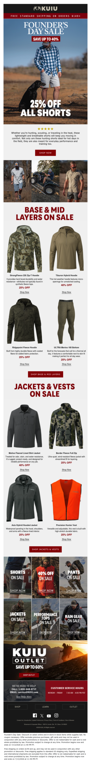 Savings up to 40% — Founder’s Day Sale