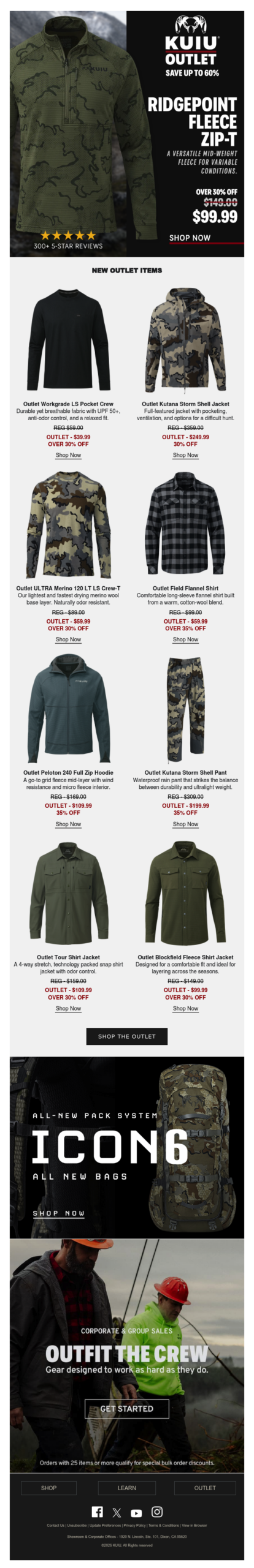 Shop New Outlet Items – Up to 60% OFF!