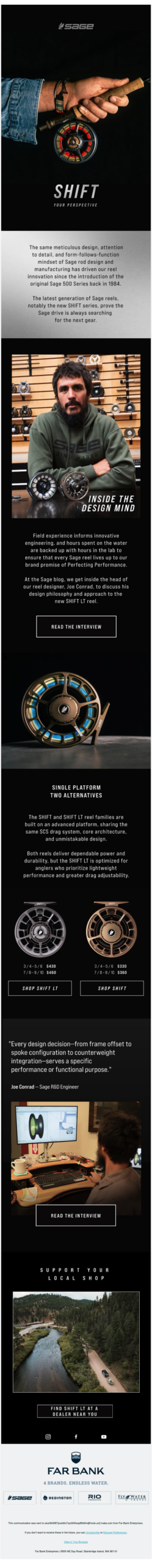 The High-Performance Sage Shift LT Reel