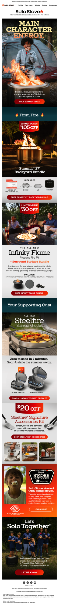 This Summer’s Main Character? Your Smokeless Fire Pit.