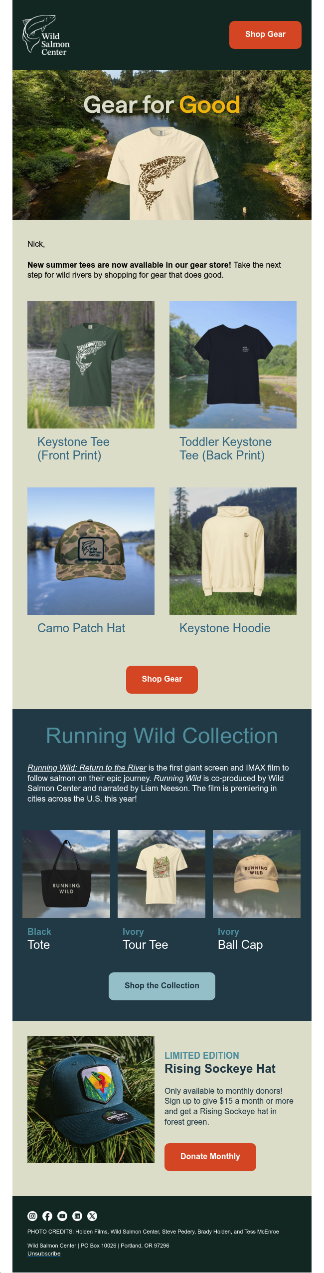 This summer, shop gear for good!