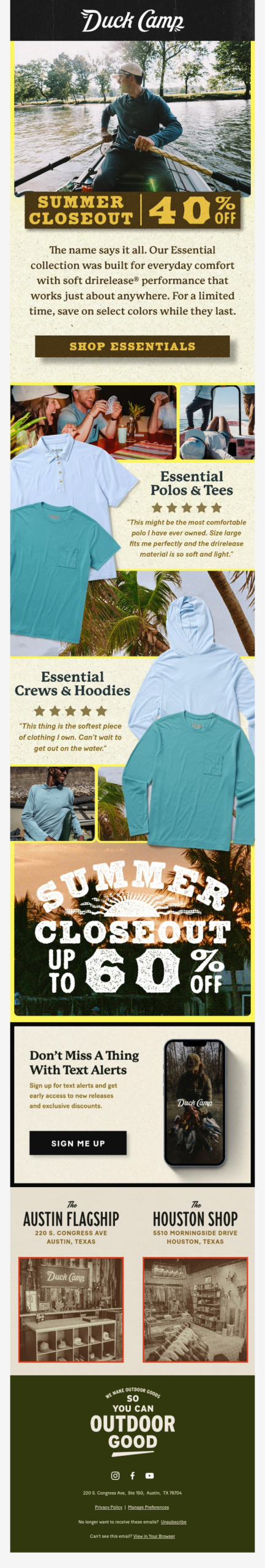Your Everyday Essentials, On Sale