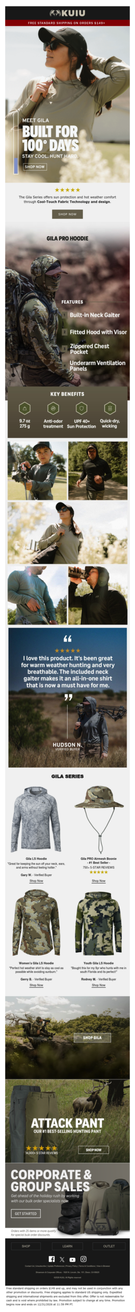 Built for 100° Days — Gila Series