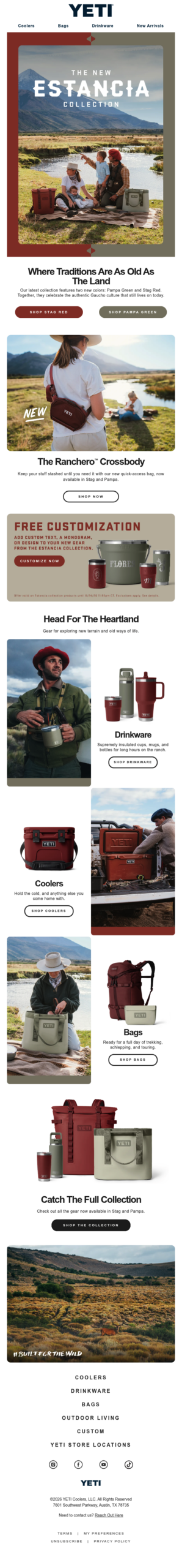 NEW COLORS: Stag Red and Pampa Green