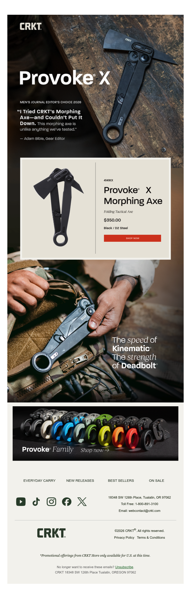 Provoke® X: Men’s Journal Editor’s Choice 2026