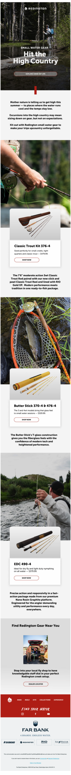 Small Water Setups from Redington