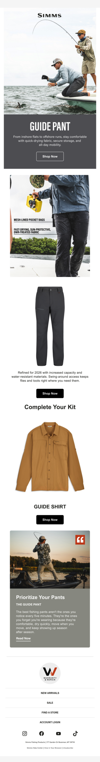 The all-day fishing pant